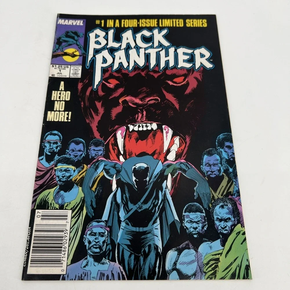 BLACK PANTHER #1 (Jul 1988, Marvel).#1 IN A 4 ISSUE LIMITED SERIES RARE NEWSTAND